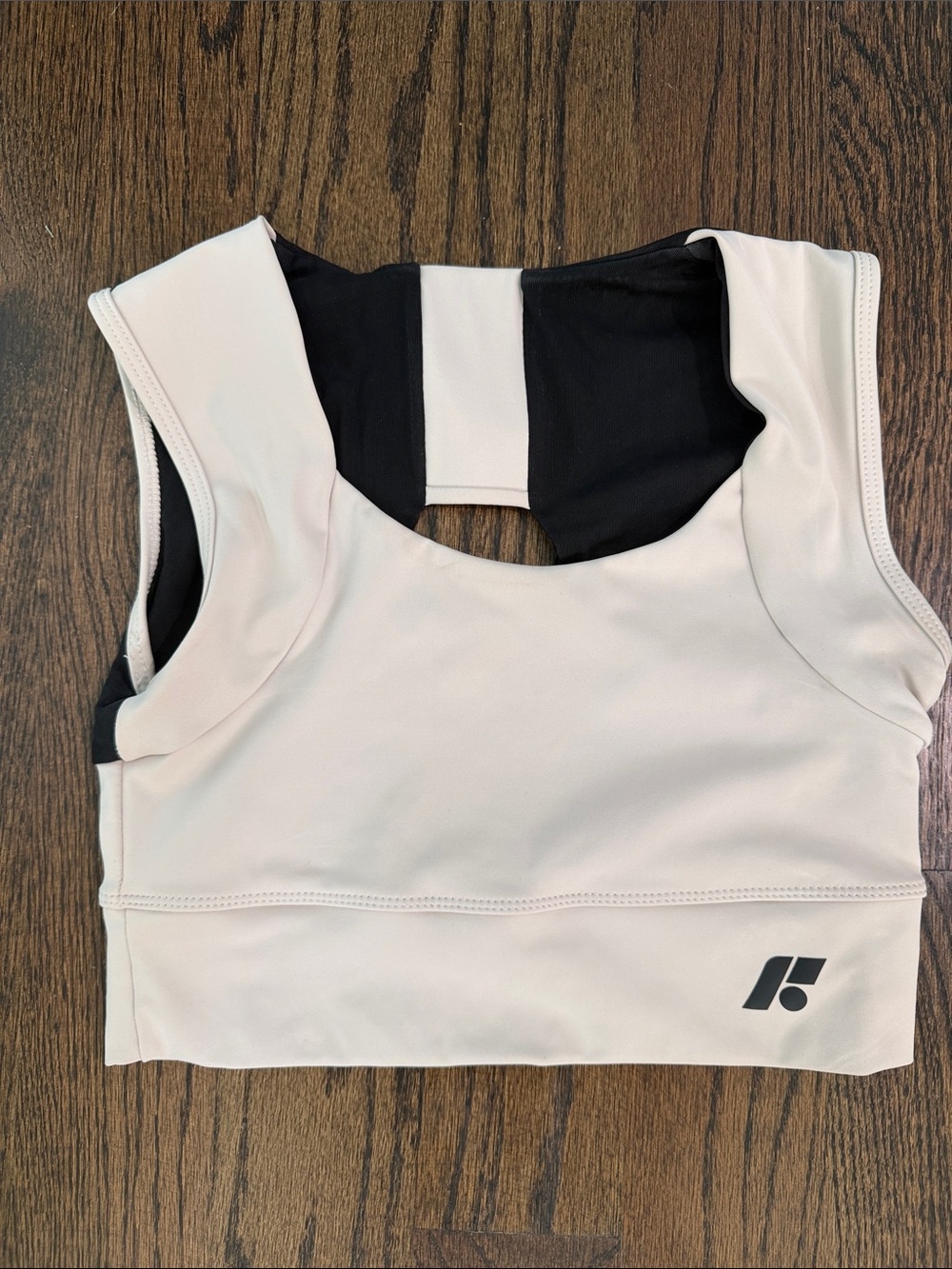 FORME POWER Bra Light cream & Black Sports Bra